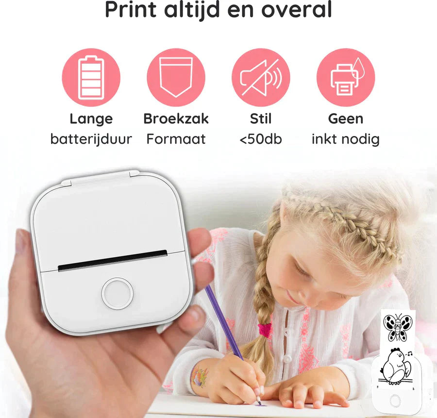 Mini Broekzak Printer™ | Nooit meer op zoek naar een printlocatie